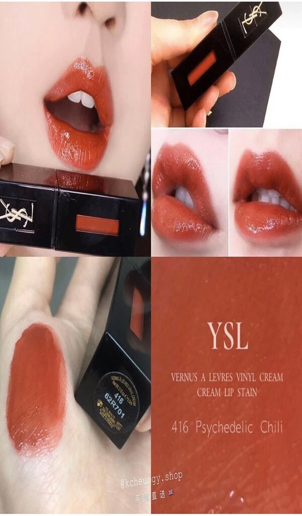 Son YSL 2022 Vinyl Cream Lip Stain giúp đôi môi thêm căng mọng, đầy sức hút